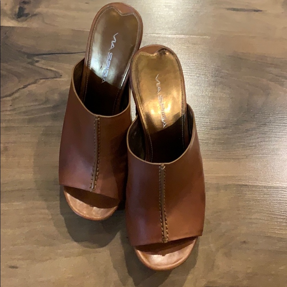 Via Spiga Platform Wedges Sexy Sandals